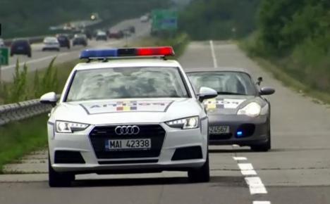 Flota de lux a Poliţiei Rutiere: un Porsche Carerra, câteva zeci de Audi A4 și BMW seria 3