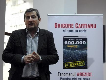 Grigore Cartianu lansează la Oradea volumul '600.000' cu povestea fenomenului #Rezist