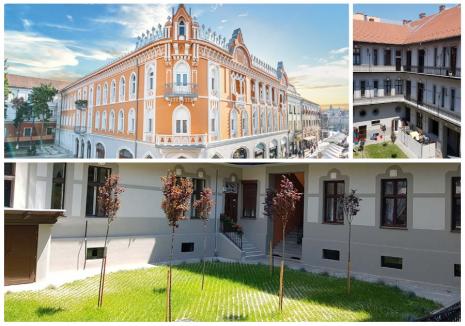 Jos pălăria! Palatul Rimanóczy Kálmán Senior din Oradea a fost reabilitat și în curtea interioară (FOTO)