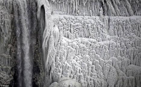 Imagini inedite: Cascada Niagara a îngheţat (FOTO)