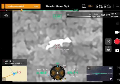 Ursul din Sânmartin, căutat cu drone! (FOTO/VIDEO)