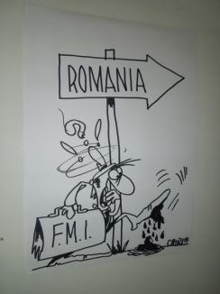 Taxele şi impozitele plătite de orădeni, caricaturizate într-o expoziţie la Primărie (FOTO)