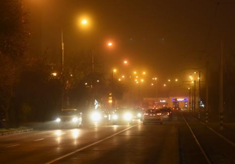 Atenţie mare pe şosele! Cod galben de ceaţă în Oradea şi în alte zeci de localităţi din Bihor