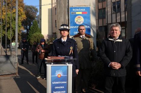Festivitate militară la 100 de ani de la înfiinţarea Şcolii de Jandarmi din Oradea (FOTO)