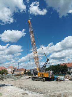 Stadiul lucrărilor la centrul cultural multifuncțional din Oradea. Sala principală va avea peste 1.000 de locuri (FOTO)