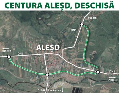 S-a deschis circulația pe toată centura Aleșd. Este cea de-a cincea șosea ocolitoare inaugurată în acest an în Bihor (FOTO/VIDEO)