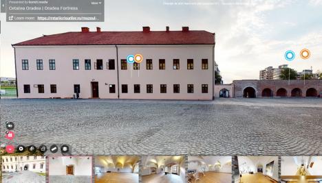Tur virtual. Cetatea Oradea poate fi vizitată online (FOTO)