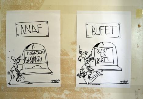 C’est la vie! Caricaturistul Viorel Chiricuţă și-a deschis o nouă expoziţie în holul Primăriei (FOTO)