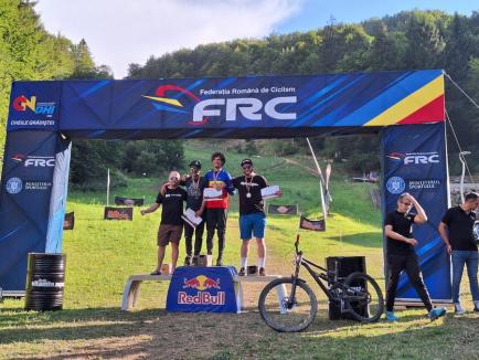 Orădeanul Ionuţ Grecu, campion naţional şi balcanic la downhill master (FOTO)