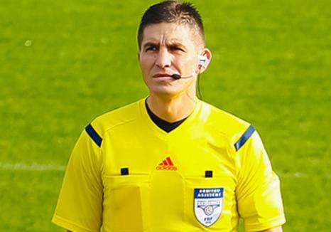 Arbitrul orădean Ciprian Danşa oficiază la finala Cupei Ligii la fotbal