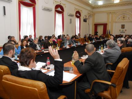 Bugetul de criză al Consiliului Judeţean, votat aproape în unanimitate