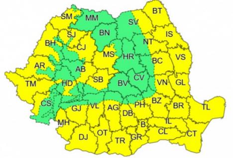 Cod galben: Trei zile de caniculă în Bihor