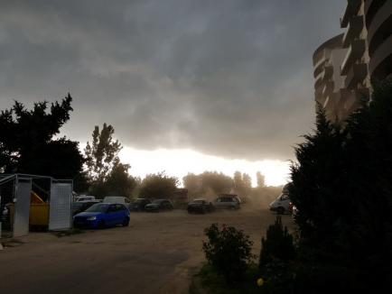 Codul ROȘU de furtuni, în Oradea: Locuitorii, avertizaţi prin RO-Alert să se adăpostească! (FOTO)