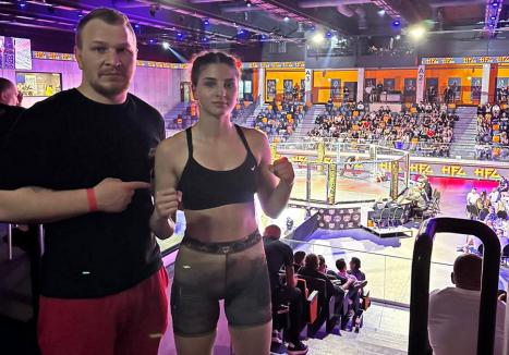 La 17 ani, o sportivă din Oradea a concurat într-o gală MMA din Ungaria (VIDEO)