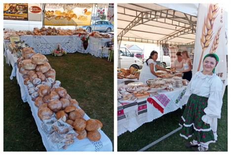 Ospăţ cu mici, plăcinte, cozonaci şi prăjituri la Festivalul Brutarilor din Mădăras (FOTO)