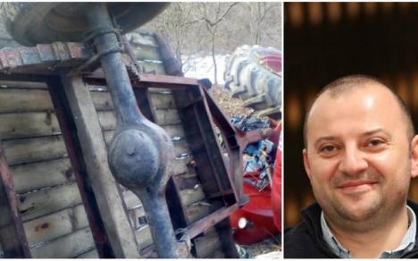 Accident grav: Un lider PSD, între viaţă şi moarte după ce a fost călcat de un tractor