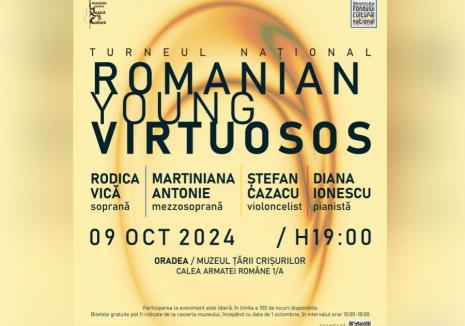 Concert cu tineri pentru tineri: „Romanian Young Virtuosos”, în turneu la Oradea