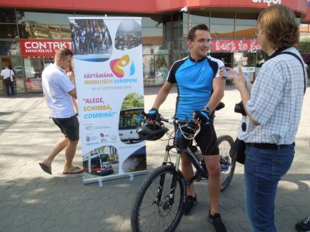 S-a dovedit din nou. În Oradea, bicicleta bate maşina şi tramvaiul! (FOTO)