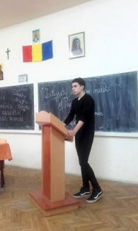 Discursuri publice în limba engleză, la Liceul Iuliu Maniu (FOTO)