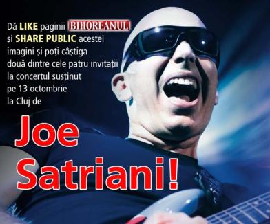 Nu rata ocazia! BIHOREANUL te trimite la concertul lui Joe Satriani de la Cluj
