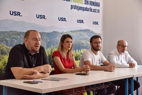 Caravană USR în Bihor, ca să promoveze înființarea DNA-ul Pădurilor împotriva „mafiei lemnului și mafiei gunoaielor”