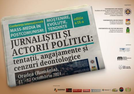 Peste 50 de jurnaliști, universitari și istorici ai presei vor participa la o conferință internațională la Oradea