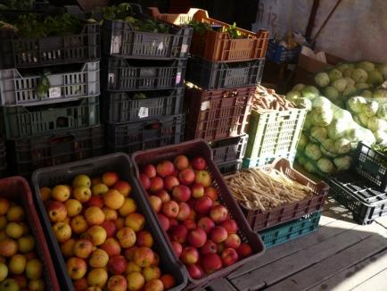 Peste o tonă de fructe şi legume, transportate fără acte, au fost confiscate la Salonta 