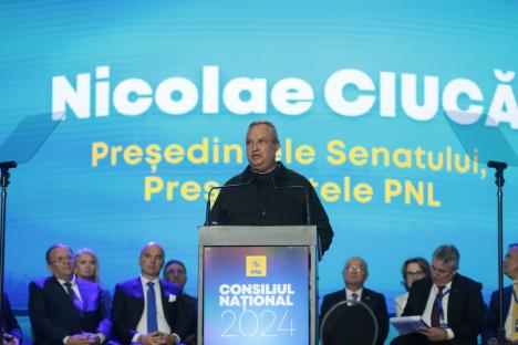 Nicolae Ciucă, validat candidatul PNL la prezidențiale. Bolojan a fost pe scenă, dar n-a luat cuvântul (FOTO/VIDEO)