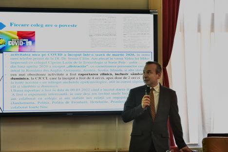 Predicăm apă și bem vin: La bilanțul pandemic, medicul șef al Direcției de Sănătate Publică Bihor a „recomandat” purtarea măștii, dar n-a purtat-o (FOTO)