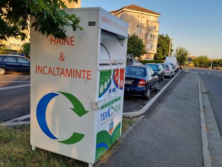 Orădenii au la dispoziție primele containere de colectare a textilelor. Vezi unde sunt amplasate!