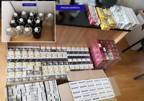 Băuturi şi ţigări de contrabandă descoperite într-un local din Oradea. Proprietarul a fost reţinut!