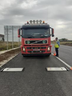 Amenzi de peste 400.000 lei aplicate de CJ Bihor pe drumurile județene pentru camionagiii supraîncărcați (FOTO)