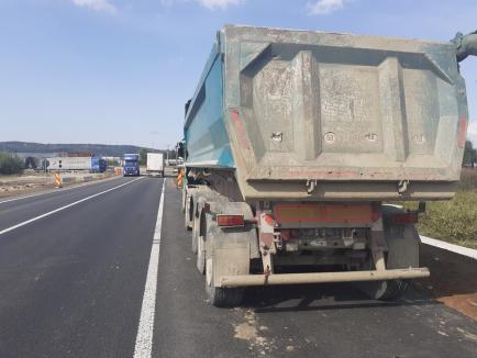 Amenzi de peste 400.000 lei aplicate de CJ Bihor pe drumurile județene pentru camionagiii supraîncărcați (FOTO)