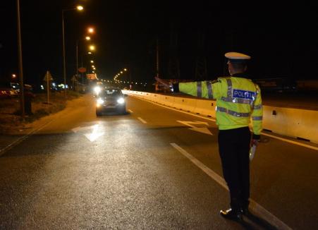 Relaxare în viteză şi cu alcool: un bihorean a fost prins de radar gonind pe Calea Clujului cu 122 km/oră, iar alţi şase au şofat după ce au băut