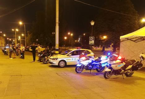 A 'plouat' cu amenzi pentru motociclişti şi şoferi cu vehicule 'tunate', în Oradea. Poliţiştii au ieşit cu sonometrul în trafic (FOTO)