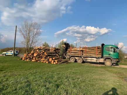 Record sancționat pe drumurile județene din Bihor: un camion era încărcat cu 24 tone peste limita legală (FOTO)