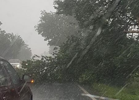 Avertizare după avertizare: Cod PORTOCALIU de furtuni în Bihor!