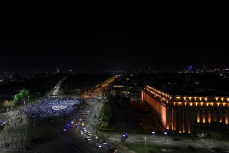 „Și noi suntem poporul”: 10.000 de persoane la manifestația pro-europeană din București (FOTO/VIDEO)