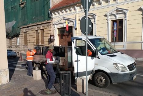 Au fost montate 90 de coșuri anti-vandalizare în Oradea (FOTO)