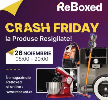 Crash Friday: ReBoxed îşi răsfaţă clienţii cu o campanie inedită de reduceri, în magazine şi online (VIDEO)