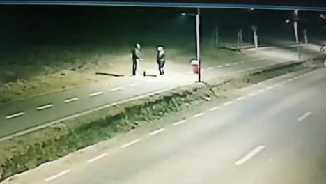EXCLUSIV: Imaginile surprinse de camerele de supraveghere cu crima din Sântandrei (VIDEO)