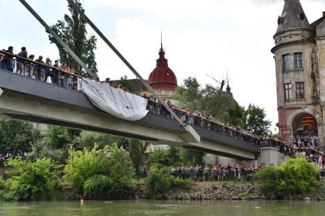 Cursa mac-mac. 4.000 de rățuște din cauciuc s-au „întrecut” pe Crișul Repede, în Oradea, încurajate de o mulțime de oameni (FOTO/VIDEO)