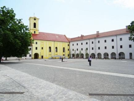Arheoparcul din curtea palatului princiar al Cetăţii Oradea, finalizat în proporţie de 98% (FOTO)