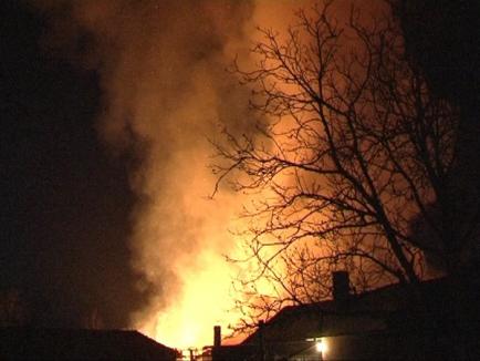 Atelier de tâmplărie distrus într-un incendiu la Salonta (FOTO/VIDEO)