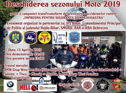 Show cu demonstraţii, antrenamente şi mulţi decibeli, în weekend, în Oradea! Motocicliştii deschid oficial sezonul moto (VIDEO)