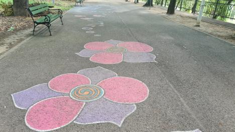 Culori în Parc: Jocuri pe asfalt, în Parcul Libertății din Oradea. Vezi cum arată! (FOTO)