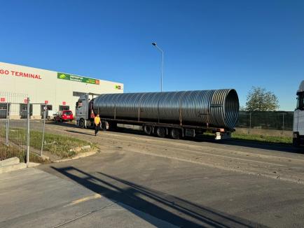 Devierea pârâului Salca din Oradea continuă: Viitorul canal al cursului de apă, amenajat pe jumătate (FOTO)