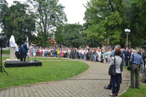 Bustul grofului Rhédey Lajos a fost dezvelit în Parcul Bălcescu (FOTO)