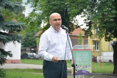 Bustul grofului Rhédey Lajos a fost dezvelit în Parcul Bălcescu (FOTO)