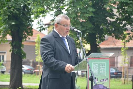 Bustul grofului Rhédey Lajos a fost dezvelit în Parcul Bălcescu (FOTO)